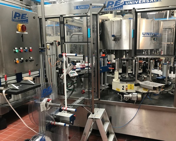 Used labeller P.E. adhesive 13.000 bph 7