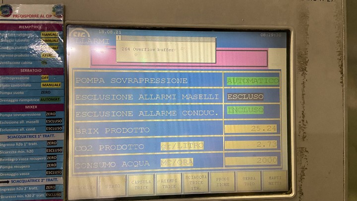 Used filling monoblock Simonazzi 120.120.20 isobaric 3