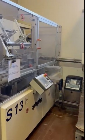 Used cardboard sleeve packer hot melt machine Sichera 6