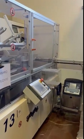 Used cardboard sleeve packer hot melt machine Sichera 3