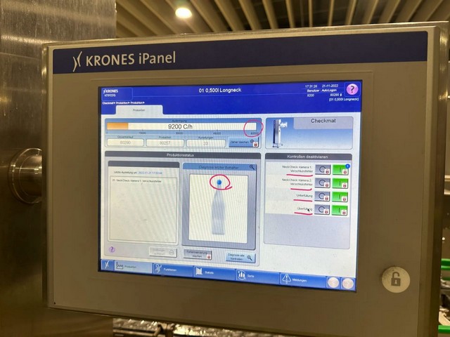 Used Bottle Inspector krones Checkmat 4
