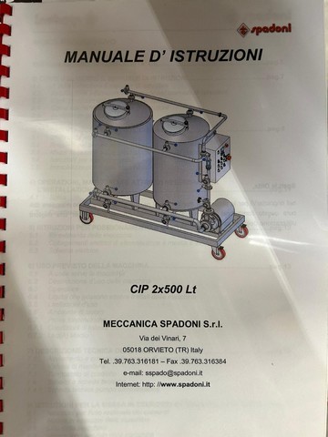 Cip di lavaggio Spadoni 2016 Usato