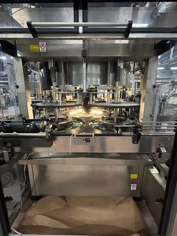 Used 5 adhesive station Makro labeller with 16 electronic cam-driven plates 16