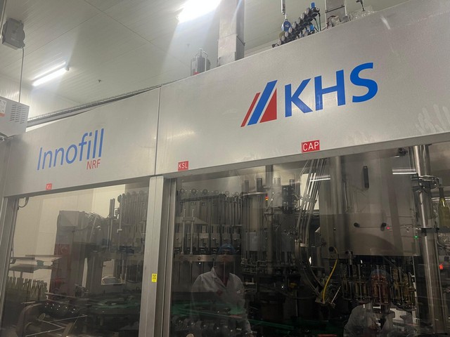 Linea di imbottigliamento usata KHS per vetro 17