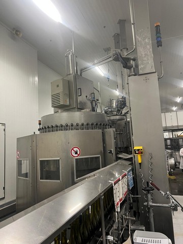 Linea di imbottigliamento usata KHS per vetro 20