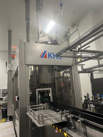 Linea di imbottigliamento usata KHS per vetro 23