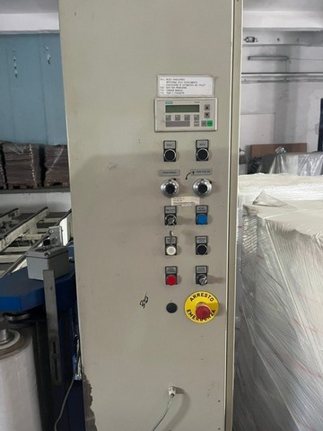 Palletizzatore Sacmi usato con avvolgipallet semiautomatico 5