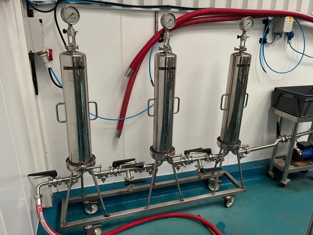 Used Eurostar bottling line for beer in glass bottle 12