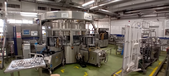 Linea di imbottigliamento usata isobarica per birra in vetro 2
