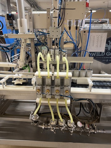 Used Wild Goose gravity canning line for beer 10