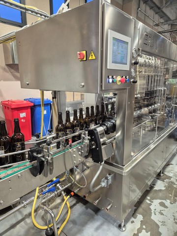 Used beer linear Gai filling monoblock for glass 6.6.1.  Year: 2016 17