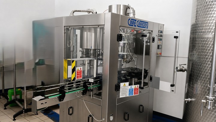Reconditioned Cime Careddu filling monoblock for still beer with bottle fermentation, 8/1, for crown cap 3