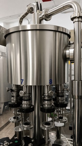 Reconditioned Cime Careddu filling monoblock for still beer with bottle fermentation, 8/1, for crown cap 6
